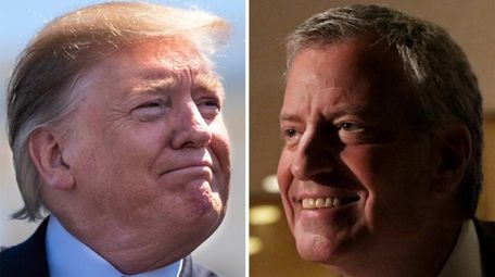 President Donald Trump and New York City Mayor