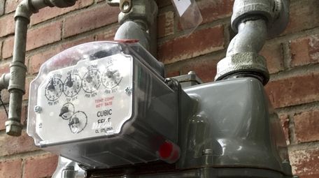 A commercial gas meter in Riverhead for National