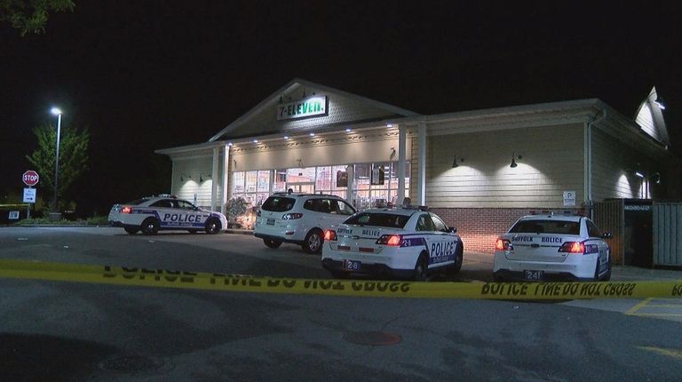 Suffolk police investigate an armed robbery of a