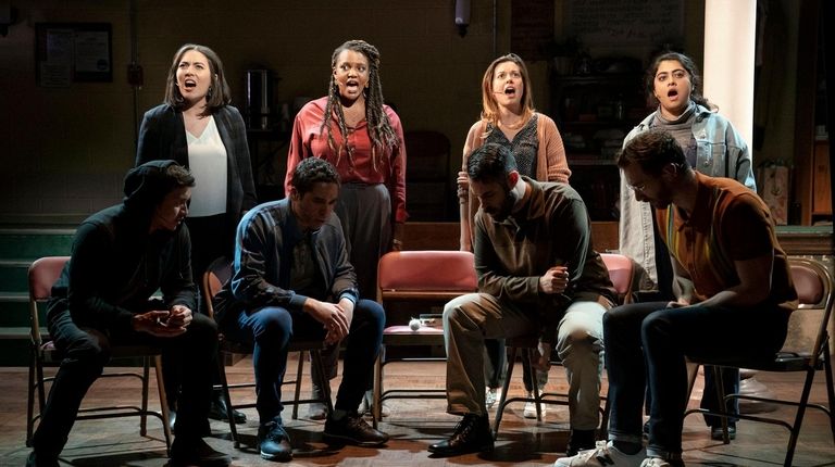 The cast of Dave Malloy's "Octet."