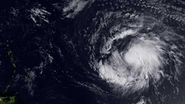 Hurricane Katia churns in the Atlantic Ocean. (Getty