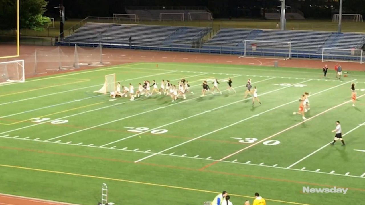 The St. Anthony's girls lacrosse team defeated Sacred
