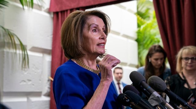 Speaker of the House Nancy Pelosi, D-Calif., responds... Speaker of the House Nancy Pelosi, D-Calif., responds