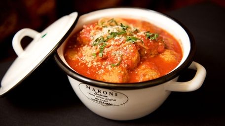 The heat-and-serve meatballs from Maroni Cuisine in Northport