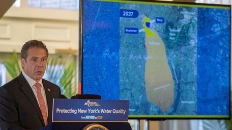 Gov. Andrew M. Cuomo speaks about the Bethpage