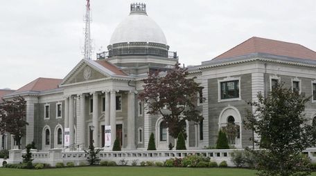 The Nassau County Legislature building in Mineola.