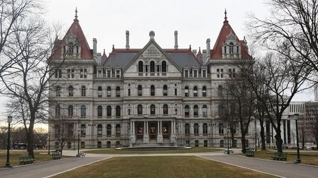 The State Capitol building in Albany on Jan.