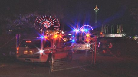 Emergency vehicles at the Brookhaven Fair in Medford