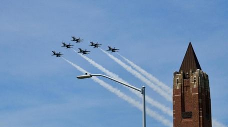 The U.S. Air Force Thunderbirds roar over the