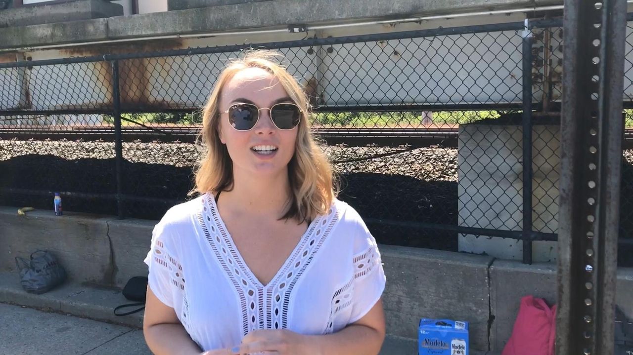 Colleen Lawrenz, 23, of Hampton Bays, talked about waiting