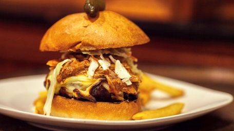 The pulled-pork Stackhouse burger was one of the