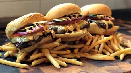 Blackdoor Burger in Long Beach serves griddled burgers
