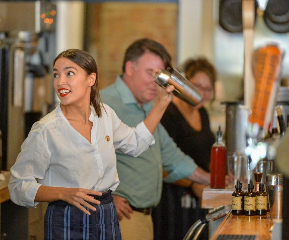 Rep. Alexandria Ocasio-Cortez, D-N.Y., returns to her roots