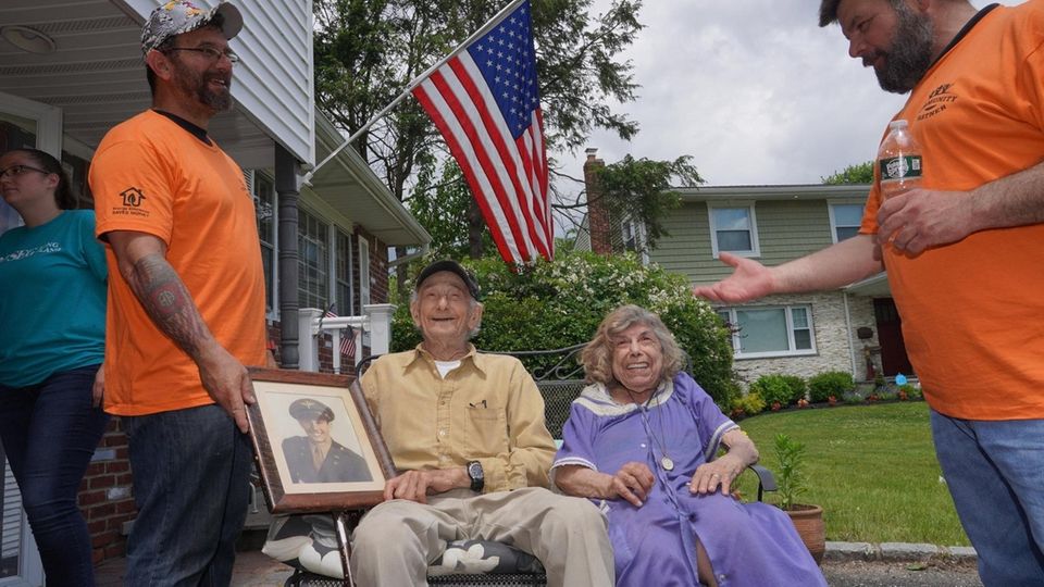 Morris " Monty" Koffer, 97, WWII veteran, with