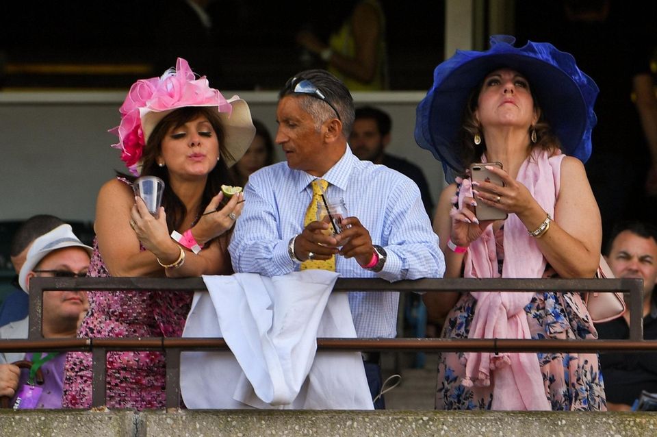 People watch a race during the 151st run
