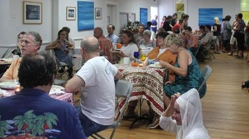 Community members gathered at a recent Locavore Potluck