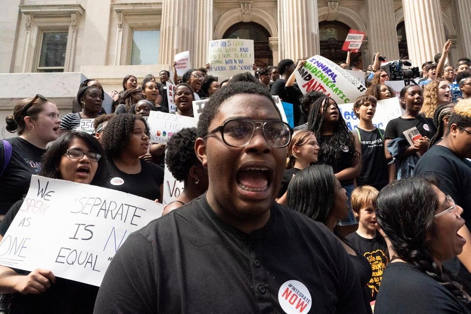 Students protest how segregated New York City City