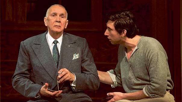 Frank Langella, left, and Adam Driver in