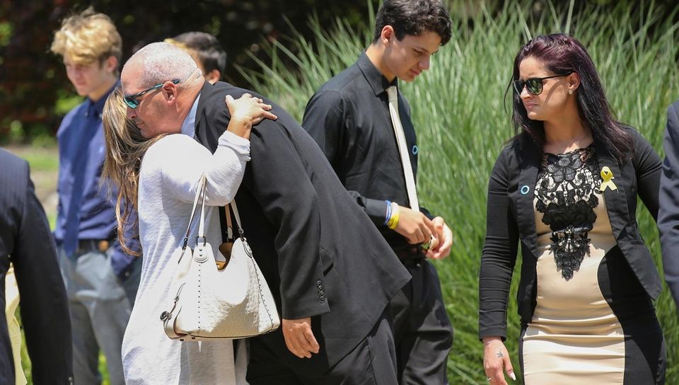 Charles Marchese, left, the father of Melissa Marchese,