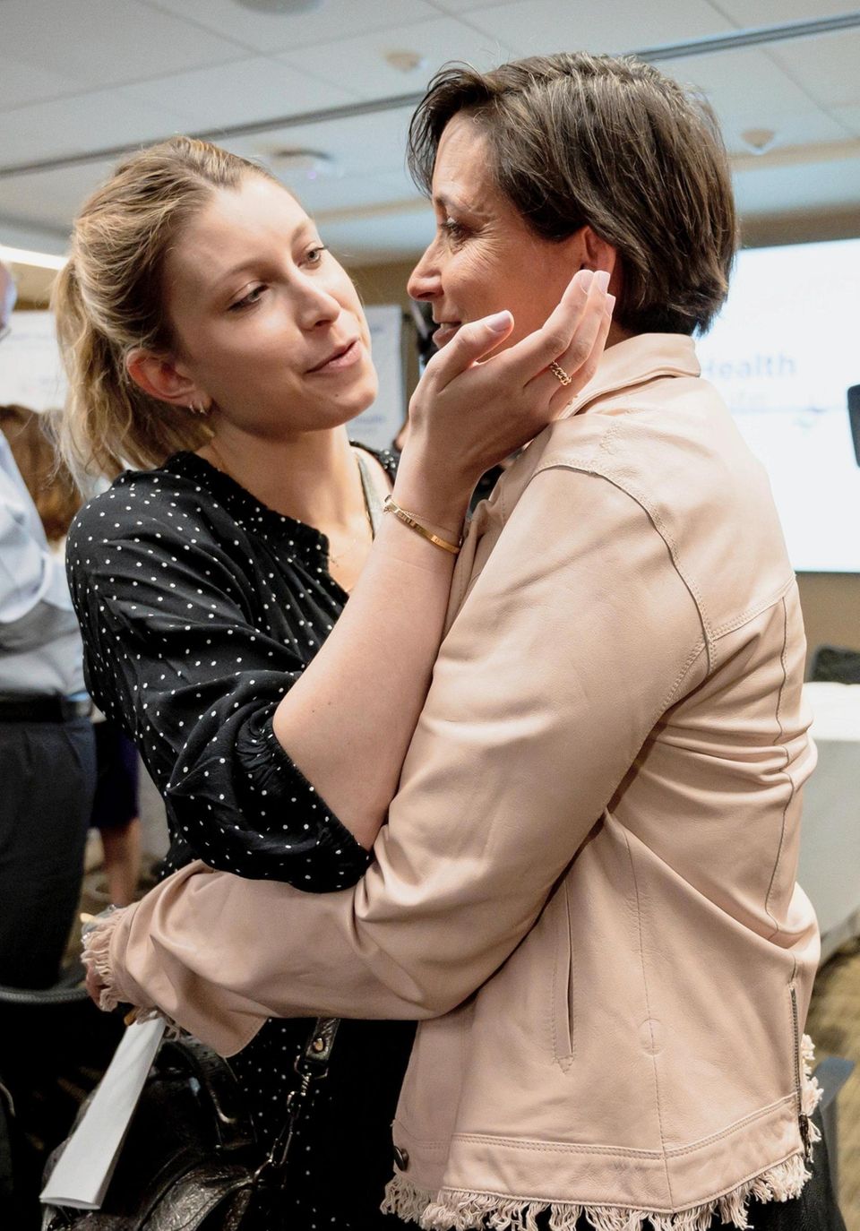 Toni Fabric, right, and her daughter Karli share