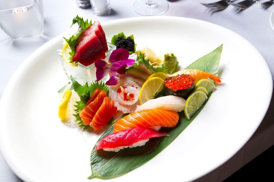A sushi platter from Insignia Prime Steak &