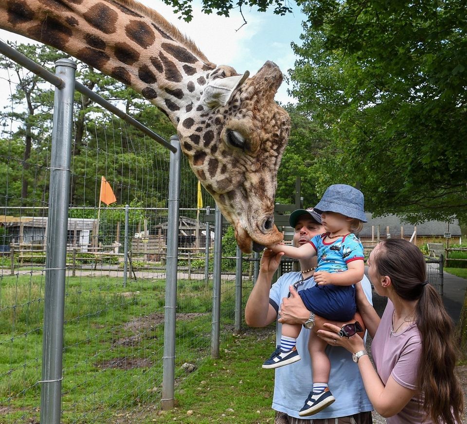 Colin and Ashleigh Gough, of Manorville,with their son