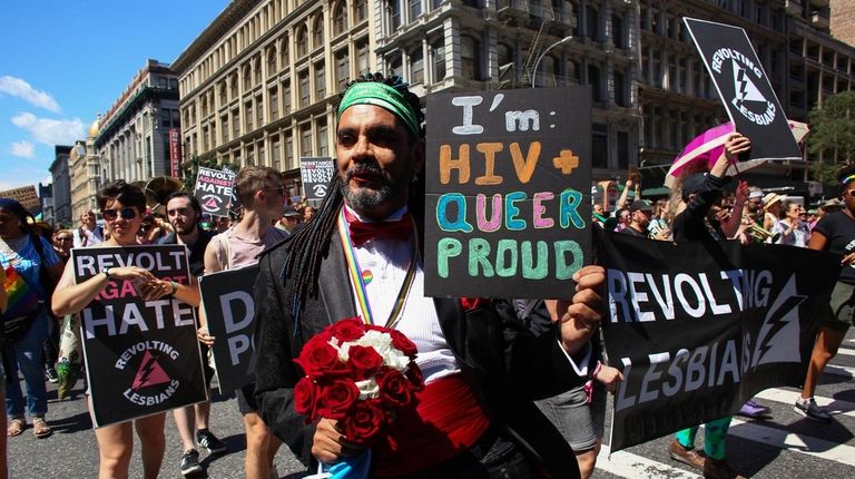 Queer Liberation March Protests Commercial Pride March Am New York