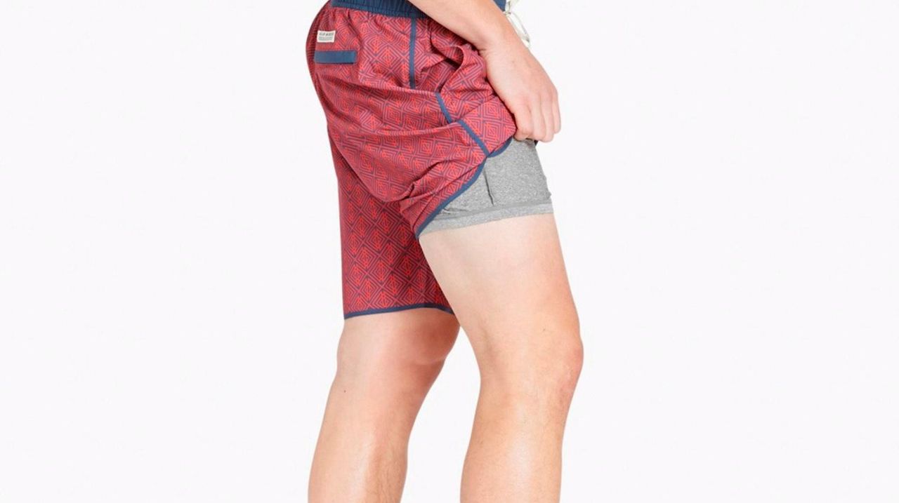 mens swim trunks with boxer brief liner