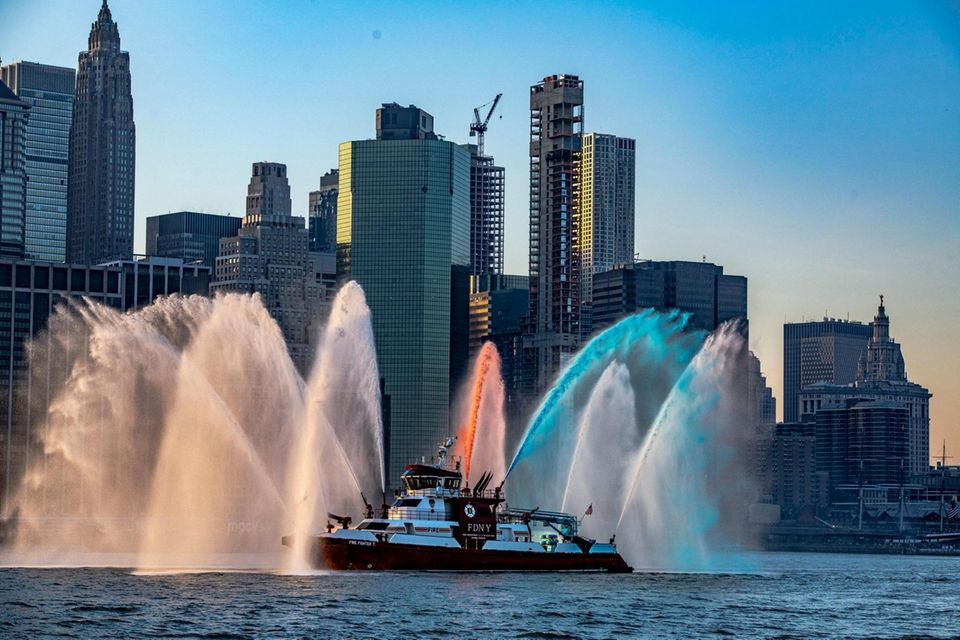 Fourth of July fireworks over the East River