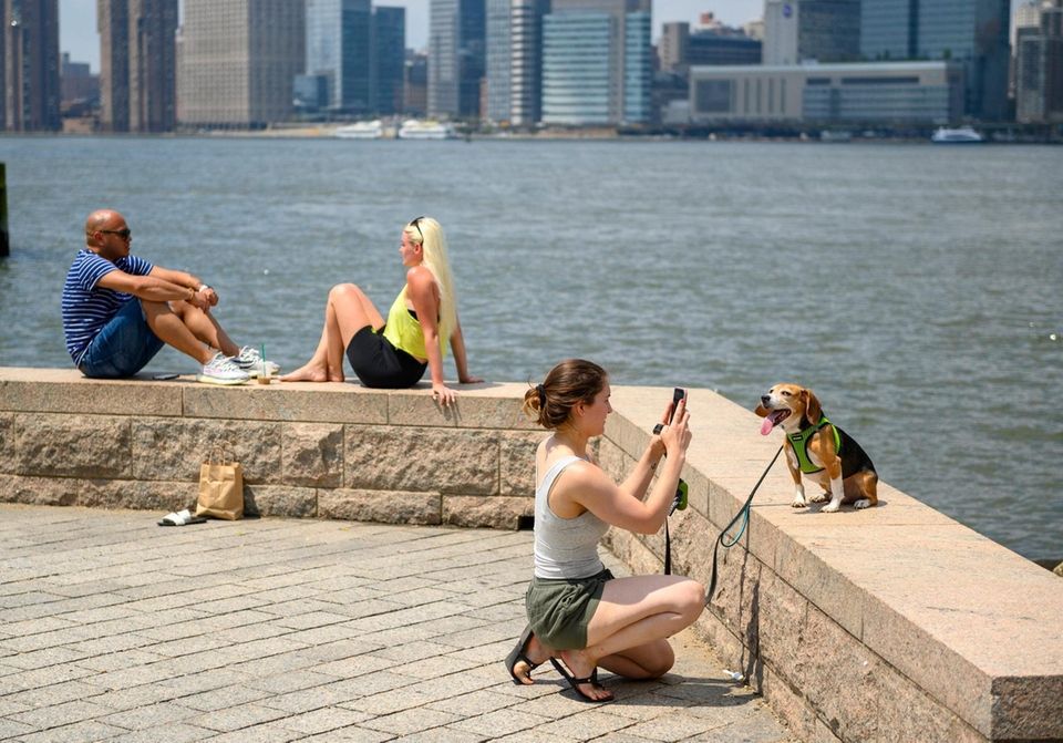 Megan Miller, 25, of Long Island City, photographs
