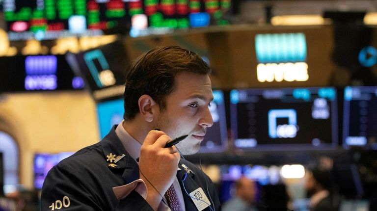 Trader Benjamin Tuchman works at the New York