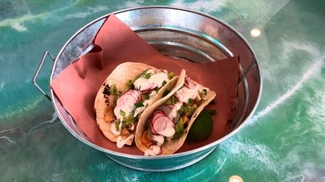 Grilled fish tacos are one of the lunch