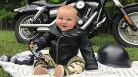 Stevie ready to ride! #HarleyDavidson #EastQuogue