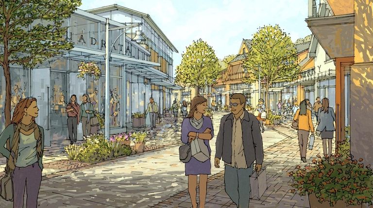 Rendering of the area surrounding the Islanders' Belmont