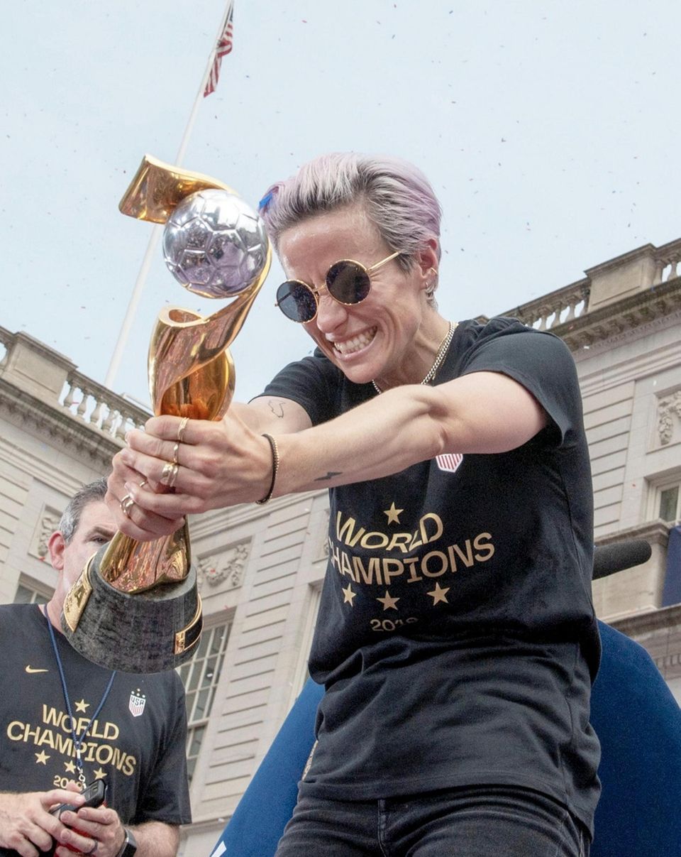 The U.S. women's soccer team member Megan Rapinoe