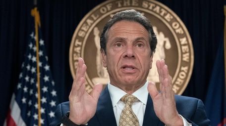 Gov. Andrew M. Cuomo at a news conference