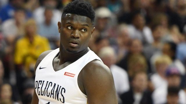 Zion Williamson of the New Orleans Pelicans against... Zion Williamson of the New Orleans Pelicans against