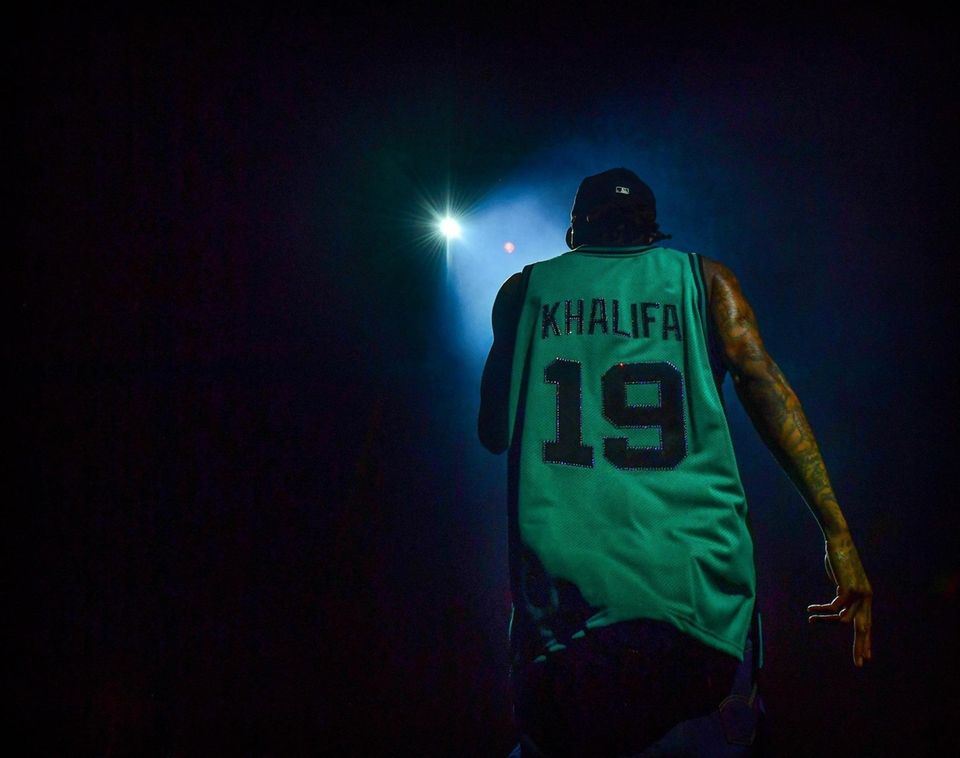 Wiz Khalifa performs at the Northwell Theater at
