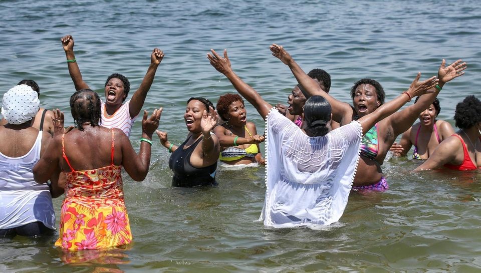 Members of the Salem Baptist Church of Elmont