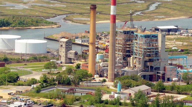 A view of the E.F. Barrett power plant