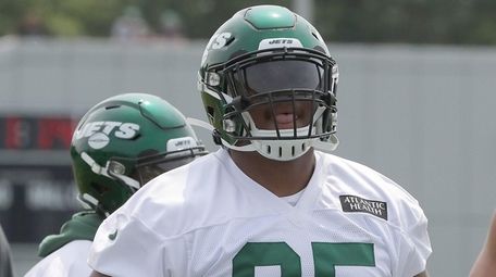 Jets defensive lineman Quinnen Williams during minicamp on