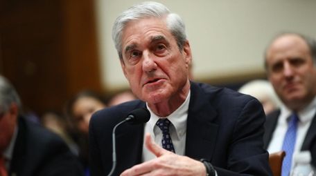 Former special counsel Robert Mueller speaks before the