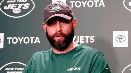Jets head coach Adam Gase speaks to the
