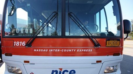 A new Nassau Inter-County Express (NICE) bus in