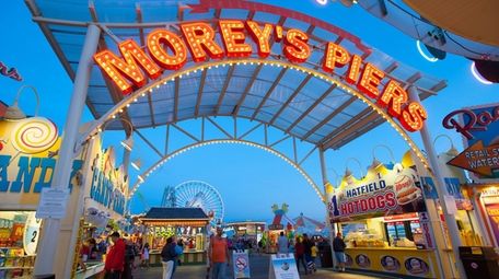 The Wildwood, New Jersey, boardwalk at Morey's Piers