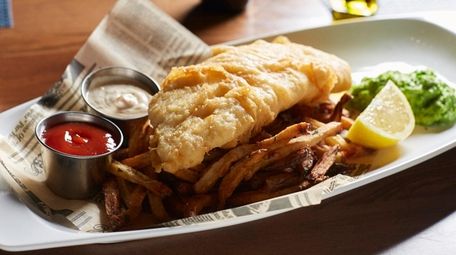 Cod fish and chips at Kingfish Oyster Bar