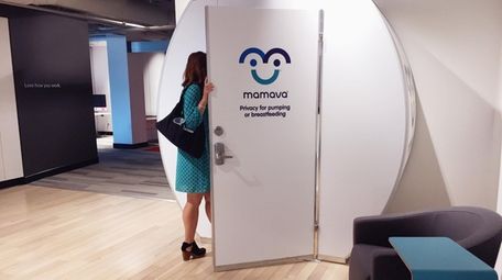 A private space for breastfeeding mothers, known as