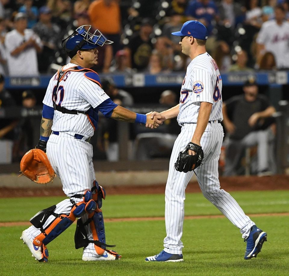 New York Mets relief pitcher Seth Lugo and