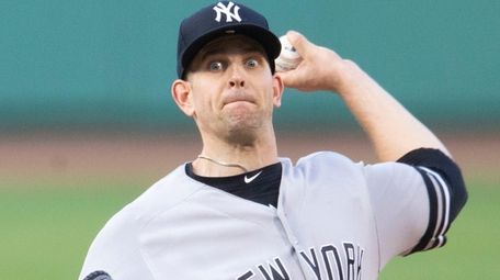 Yankees starting pitcher James Paxton pitches during the