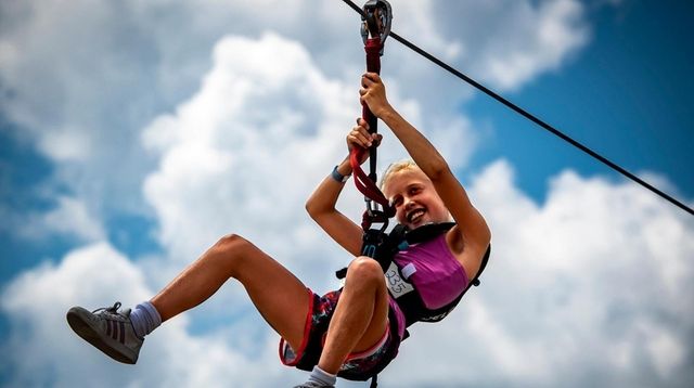 Long Beach resident Michaela Murphy, 10, enjoys the